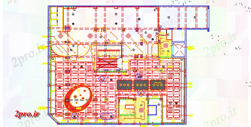 دانلود نقشه جزئیات معماری سقف منعکس طراحی جدید  (کد43496)