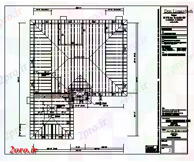 دانلود نقشه مسکونی  ، ویلایی ، آپارتمان  طرحی سقف طراحی جزئیات از خانه طراحی (کد43675)
