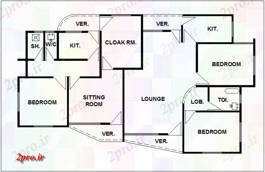 دانلود نقشه مسکونی  ، ویلایی ، آپارتمان  خانه طراحی طرحی    (کد43683)