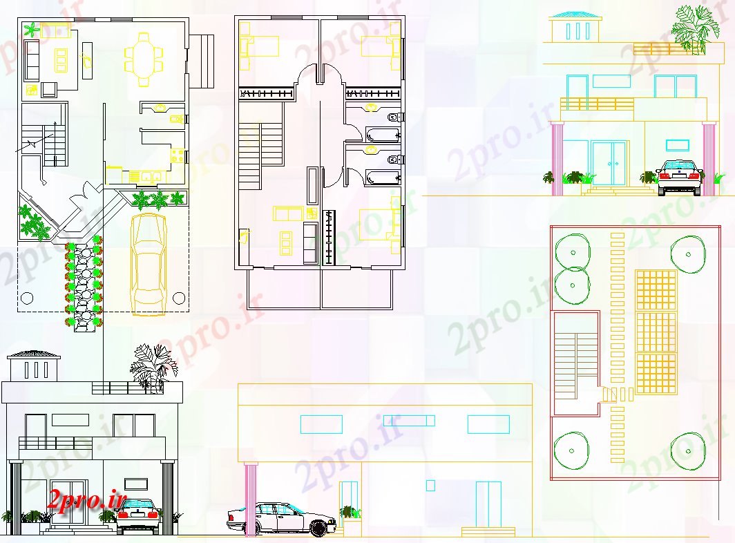 دانلود نقشه مسکونی  ، ویلایی ، آپارتمان  طراحی از  معماری خانه  (کد43712)