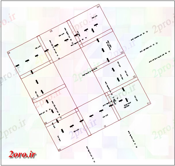 دانلود نقشه مسکونی  ، ویلایی ، آپارتمان  جامعه آپارتمان   منطقه طرح (کد43749)