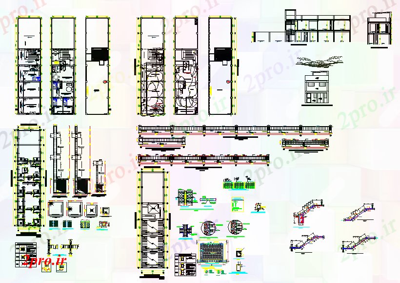 دانلود نقشه جزئیات ساختار طرحی ساختمان ساختار و طرحی با جزئیات (کد43763)