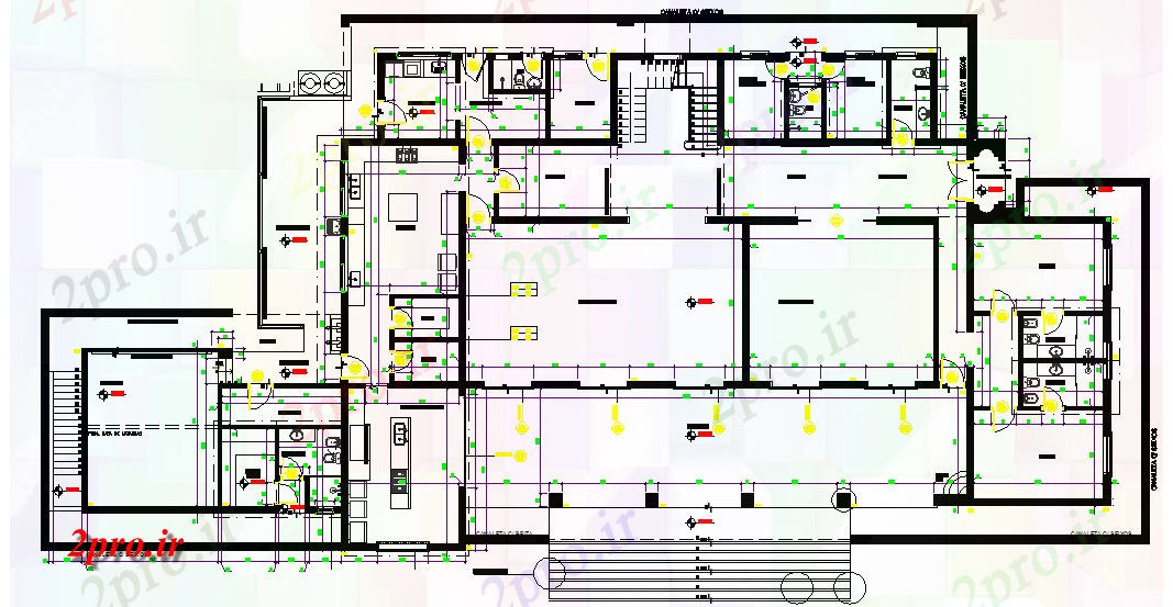 دانلود نقشه کارخانه صنعتی  ، کارگاه برنامه ریزی ساختمان صنعتی  و طراحی ساختار (کد43770)