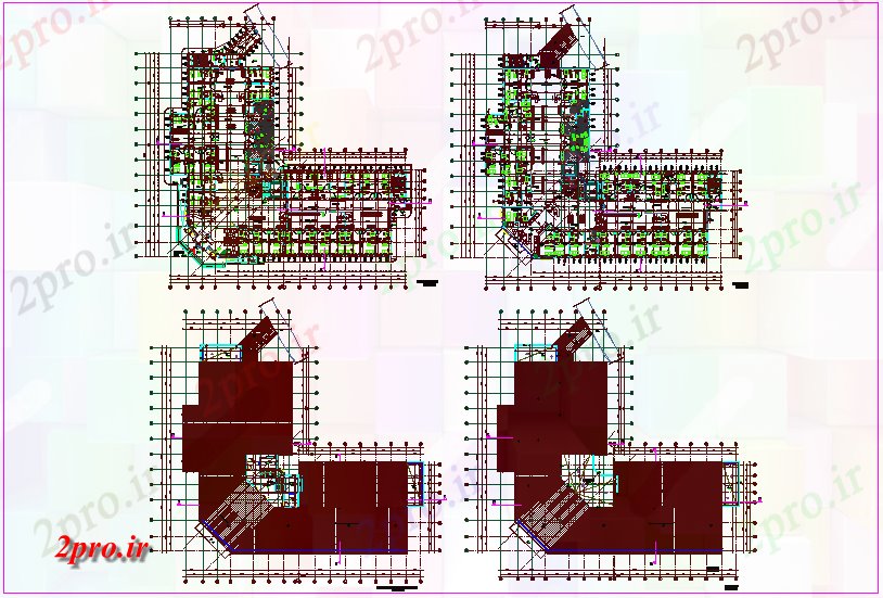 دانلود نقشه  ساختمان دولتی ، سازمانی طرحی دولت طراحی ساختمان دیدگاه (کد43835)