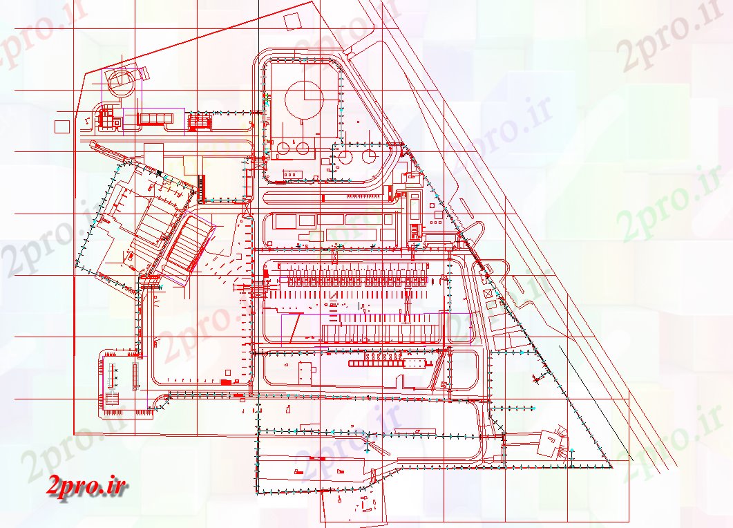 دانلود نقشه کارخانه صنعتی  ، کارگاه طرحی های صنعتی  طرح (کد43851)