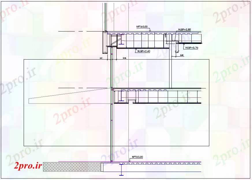 دانلود نقشه جزئیات ساخت و ساز جزئیات ساخت و ساز از کف و دیوار  (کد43906)