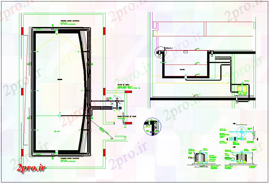 دانلود نقشه بلوک حمام و توالتطرحی جکوزی طرحی نظر طراحی (کد43908)