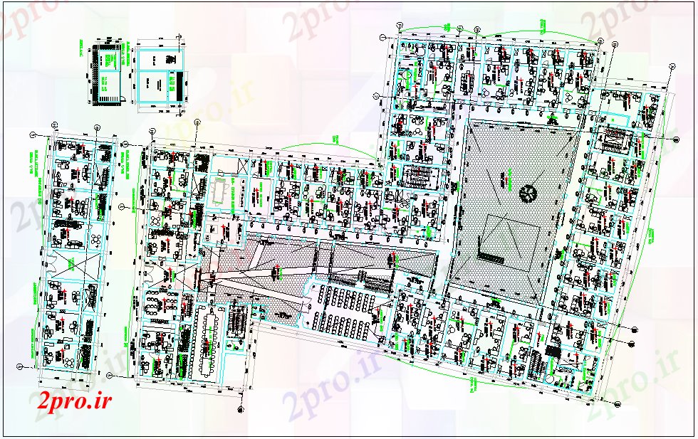 دانلود نقشه ساختمان اداری - تجاری - صنعتی ساختمان شرکت طرحی جزئیات    (کد43927)