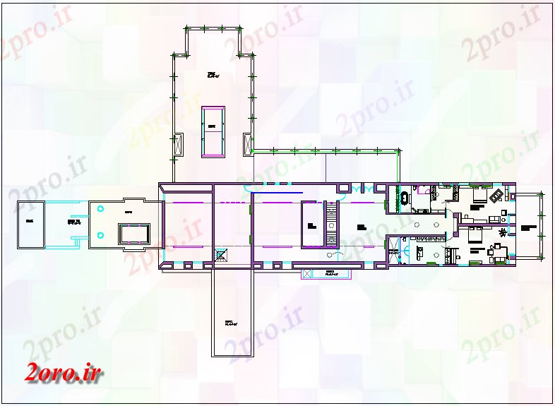 دانلود نقشه خانه های کوچک ، نگهبانی ، سازمانی - لوکس مسکونی طرحی مسکن جزئیات (کد44069)
