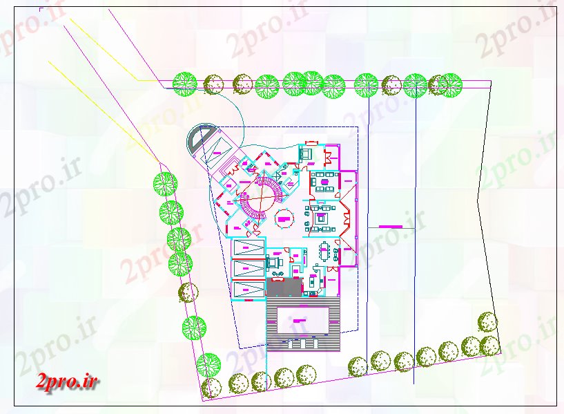 دانلود نقشه آشپزخانه طرحی آشپزخانه مسکونی با  جزئیات بعد  (کد44071)
