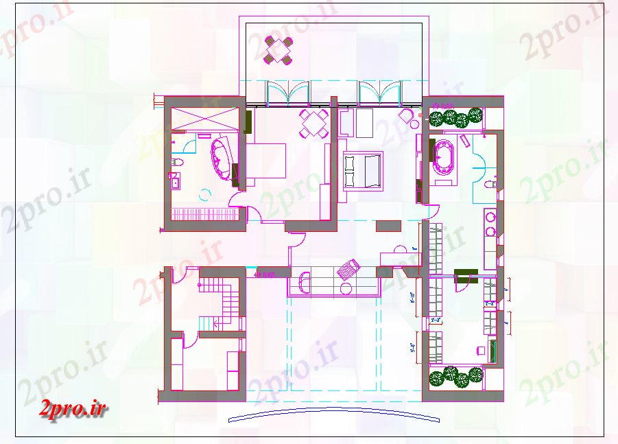 دانلود نقشه خانه های کوچک ، نگهبانی ، سازمانی - طرحی مسکن مسکونی    (کد44074)