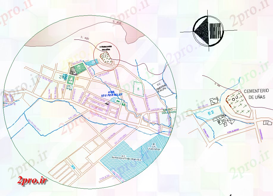 دانلود نقشه برنامه ریزی شهری طرحی سایت از پروژه توچال (کد44095)