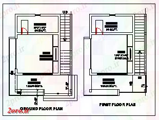 دانلود نقشه مسکونی  ، ویلایی ، آپارتمان  تنها کلبه طراحی ساده (کد44127)