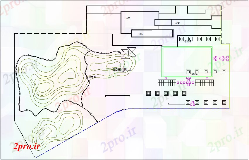 دانلود نقشه جزئیات معماری  معماری تناسب اندام منطقه فعالیت (کد44128)