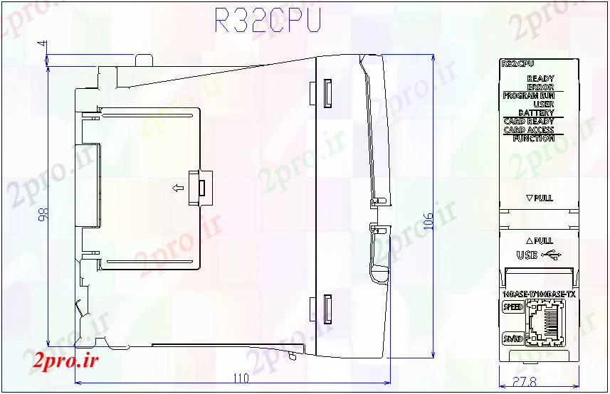 دانلود نقشه طراحی داخلی  برق از CPU (کد44181)