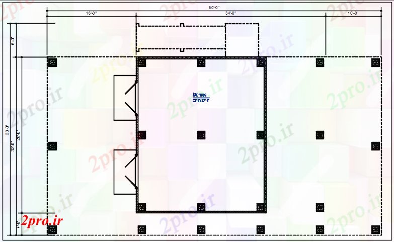 دانلود نقشه جزئیات ساخت و ساز ویلایی طرحی ستون  جزئیات (کد44244)