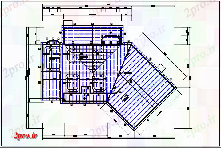 دانلود نقشه جزئیات ساخت و ساز مسکونی و طراحی ریزی سقف  جزئیات (کد44274)