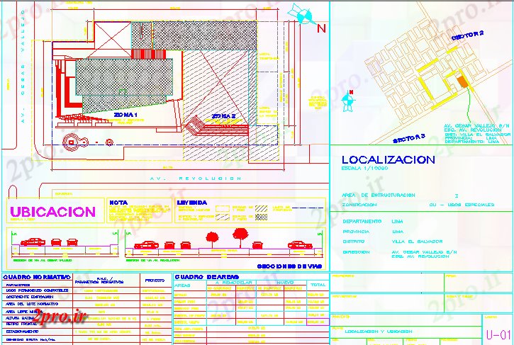 دانلود نقشه کارخانه صنعتی  ، کارگاه نقشه جاده های با شرح و جدول جزئیات (کد44367)
