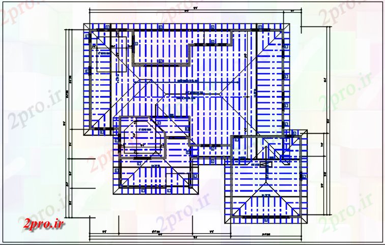 دانلود نقشه جزئیات ساخت و ساز سقف طرحی جزئیات با سقف طرحی ریزی طرحی جزئیات (کد44418)