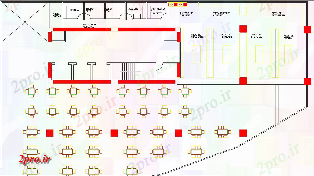 دانلود نقشه ساختمان اداری - تجاری - صنعتی دفاتر برج طراحی (کد44494)