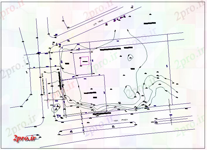 دانلود نقشه جزئیات معماری نقشه توپوگرافی برای  دفتر  (کد44535)