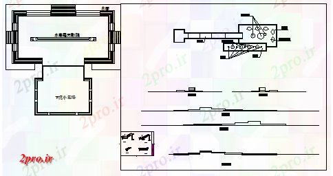 دانلود نقشه تئاتر چند منظوره - سینما - سالن کنفرانس - سالن همایشآب پرده هوای آزاد تئاتر طراحی (کد44717)