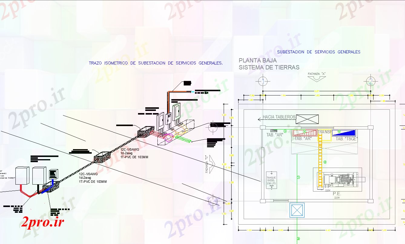 دانلود نقشه معماری طراحی برق جزئیات (کد44762)