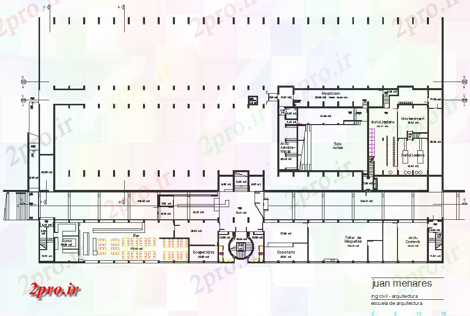دانلود نقشه ساختمان اداری - تجاری - صنعتی طرحی مدرسه طرحی تجاری جزئیات (کد44771)