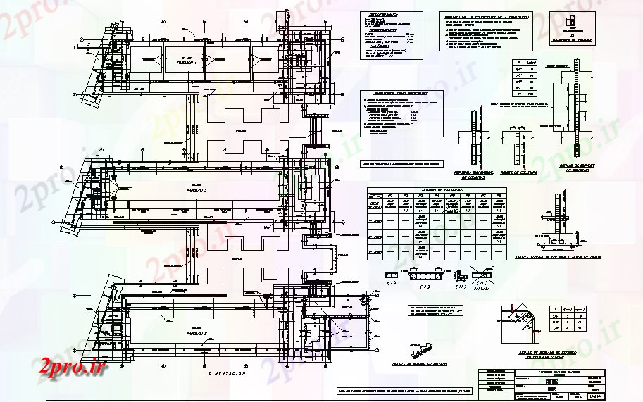 دانلود نقشه جزئیات ساخت و ساز بنیاد برنامه ریزی طرحی کاری تجاری جزئیات (کد44806)