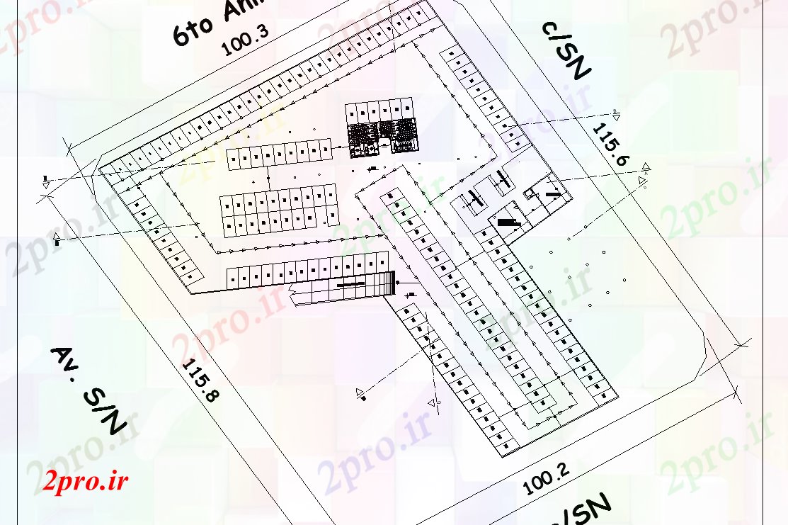دانلود نقشه ساختمان اداری - تجاری - صنعتی دفتر طرحی تجاری بلوک طرحی شماره جزئیات (کد44841)