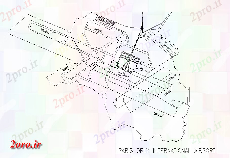 دانلود نقشه فرودگاه طراحی airpot بین المللی (کد44845)