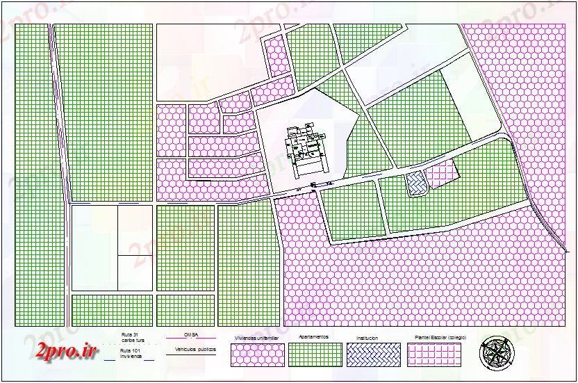 دانلود نقشه بیمارستان -  درمانگاه -  کلینیک طرحی طبقه همکف با بلوک سنگ فرش از قلب و عروق بیمارستان (کد44937)