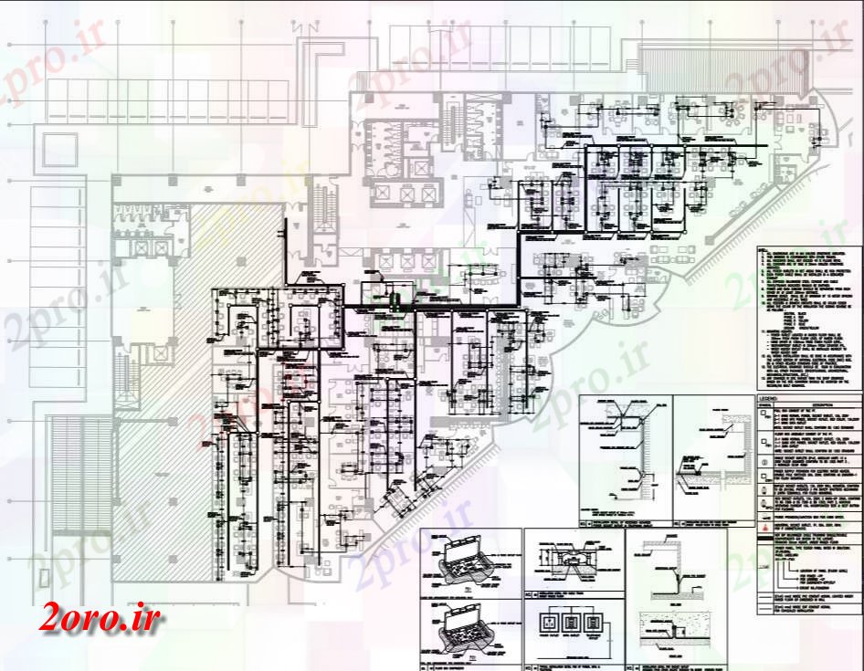 دانلود نقشه جزئیات ساخت و ساز قدرت ساختمان تجاری طرحی با تمام جزئیات و شرح (کد45036)