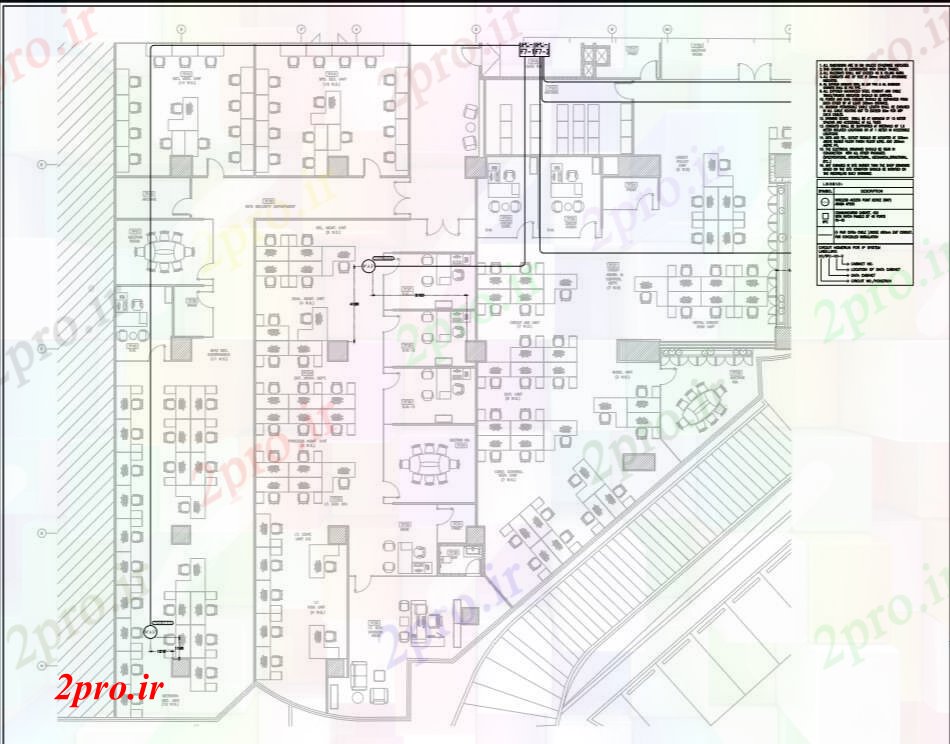 دانلود نقشه طراحی داخلی طرحی بندی ساختمان های بی سیم جزئیات نقطه دسترسی (کد45057)