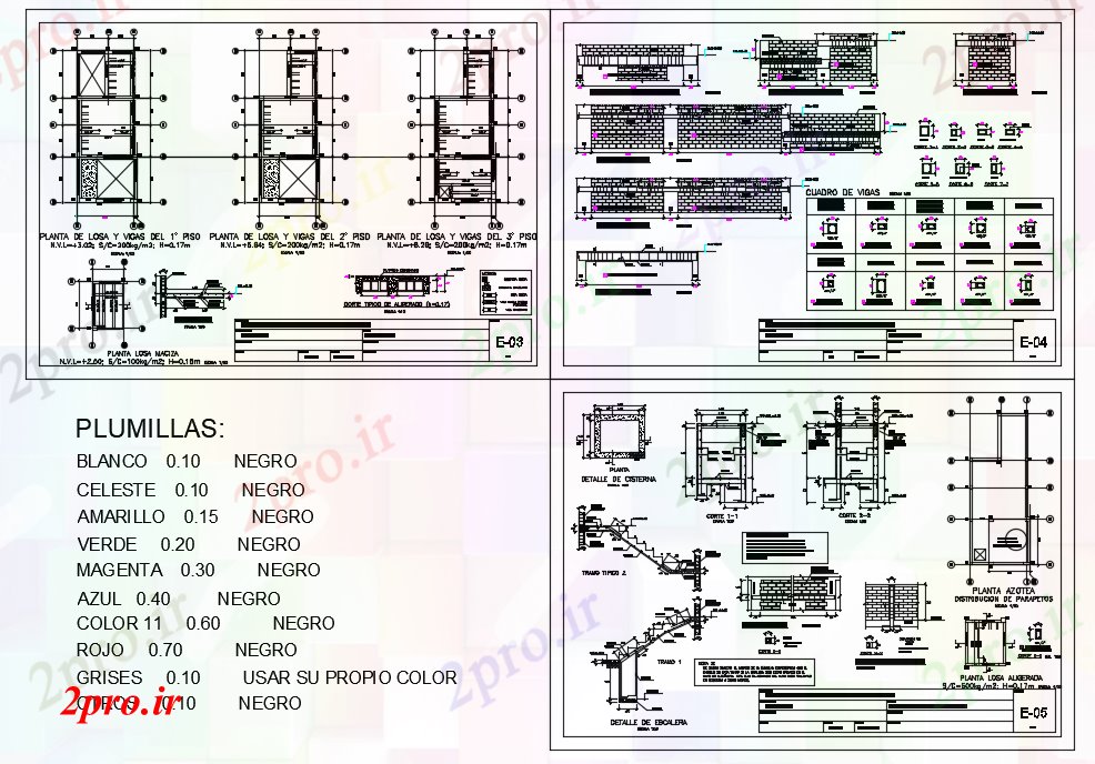 دانلود نقشه جزئیات ساختار ساختارهای پنجم (کد45319)