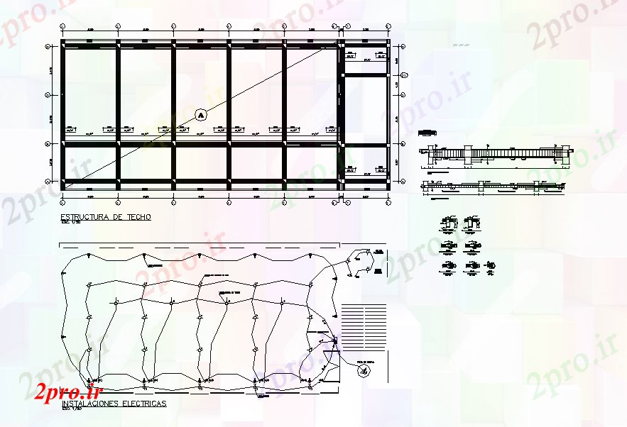 دانلود نقشه معماری طراحی برق و طرحی ساخت و ساز (کد45471)