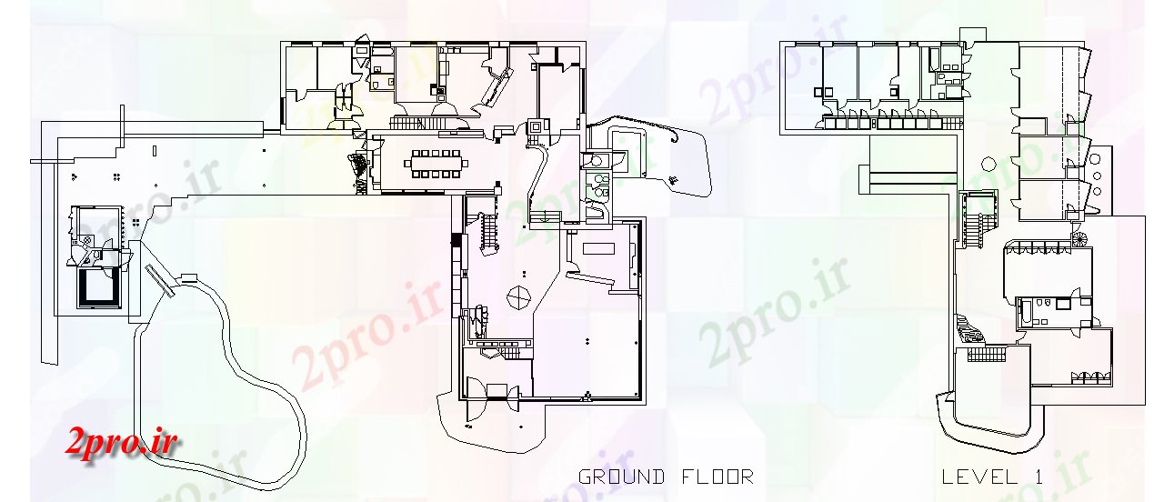 دانلود نقشه خانه های کوچک ، نگهبانی ، سازمانی - ویلا طرحی های معماری  (کد45512)