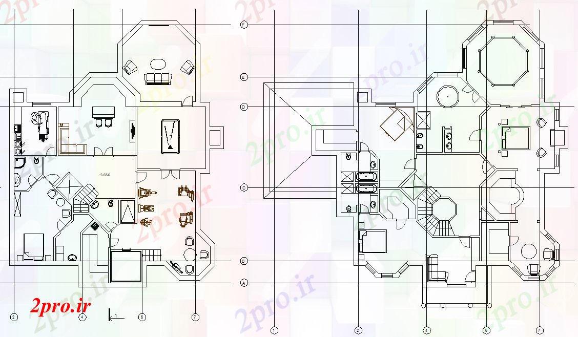 دانلود نقشه ساختمان مرتفعتکمیل طراحی معماری یک ساختمان (کد45543)