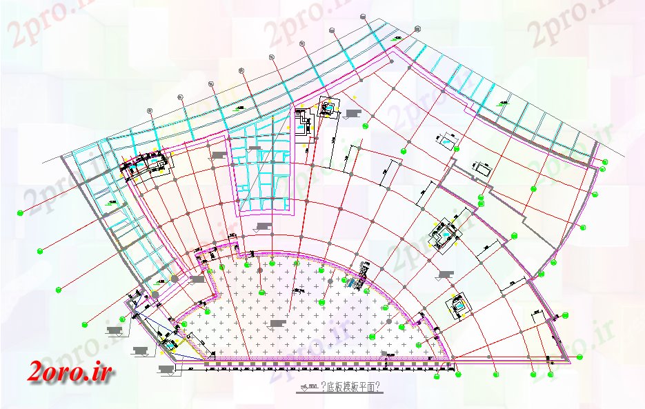 دانلود نقشه جزئیات داخلی جزئیات مسکونی طبقه هواپیما (کد45744)