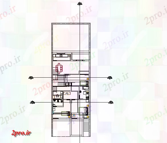 دانلود نقشه مسکونی  ، ویلایی ، آپارتمان  بالای صفحه  جزئیات طراحی (کد45753)