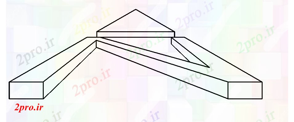 دانلود نقشه بلوک ، آرام ، نماد نماد تریدی جزئیات (کد46318)