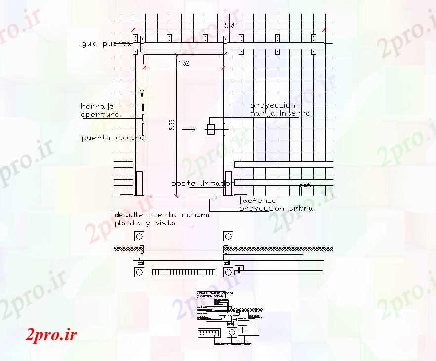 دانلود نقشه جزئیات طراحی در و پنجره  درب ساختار جزئیات  بلوک  طرح (کد46420)