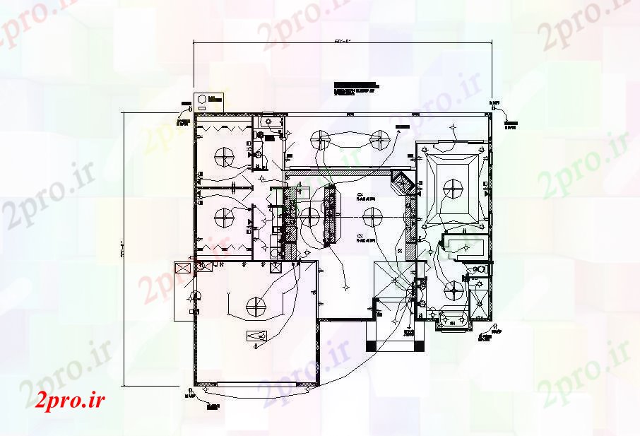 دانلود نقشه معماری برق جزئیات طراحی از کشور باشگاه ویلای خانه (کد46532)