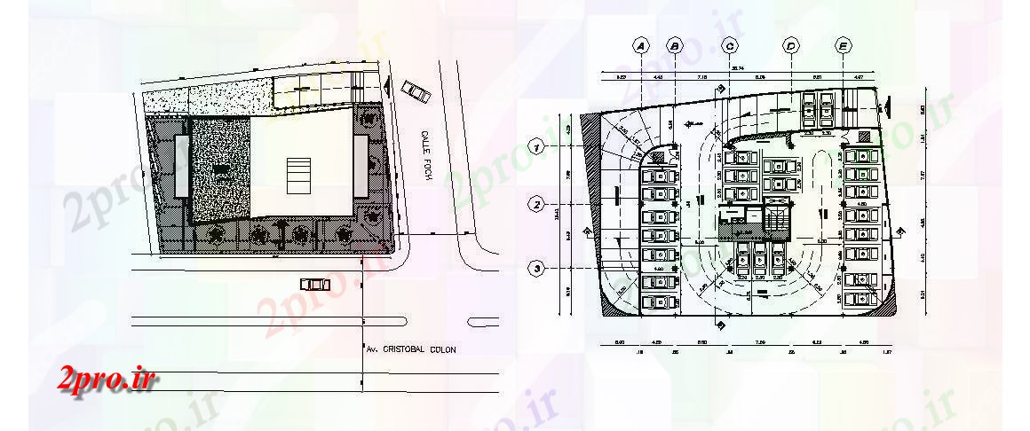 دانلود نقشه ساختمان مرتفعمخلوط ساختمان فاده می شود سایت های بلند طرحی و نقشه محل جزئیات  (کد46611)