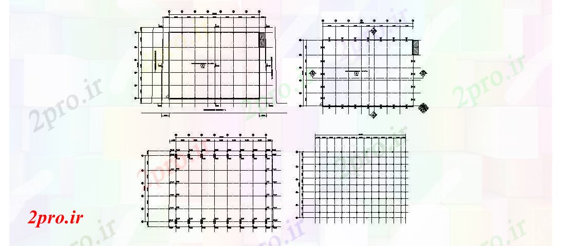 دانلود نقشه جزئیات ساختار طرحی جلد، طرحی فریم و ساختار جزئیات از خانه (کد46615)