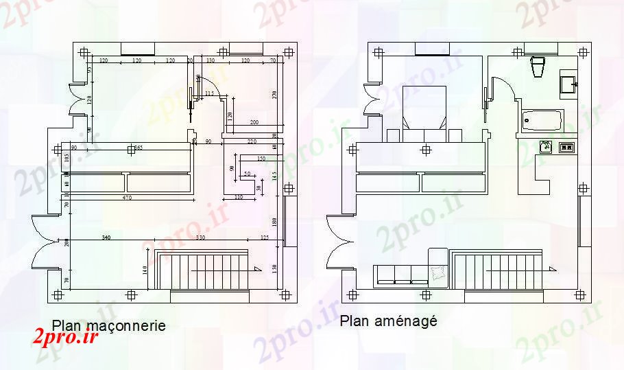 دانلود نقشه خانه های کوچک ، نگهبانی ، سازمانی -  طرحی ساخت و ساز  خانه (کد46641)