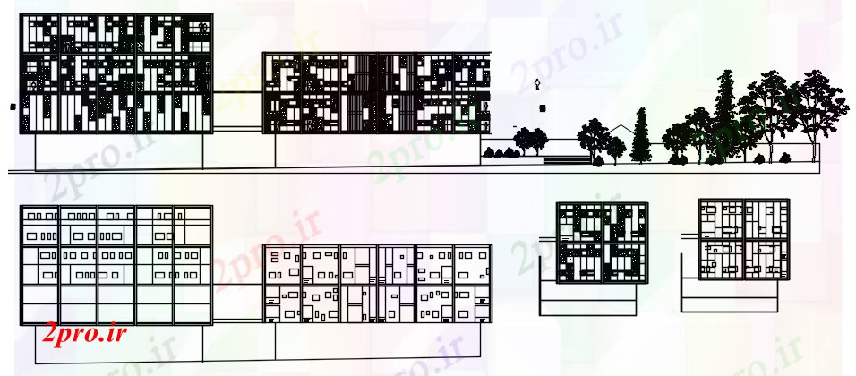 دانلود نقشه مسکونی  ، ویلایی ، آپارتمان  اتوکد از خانه (کد46649)