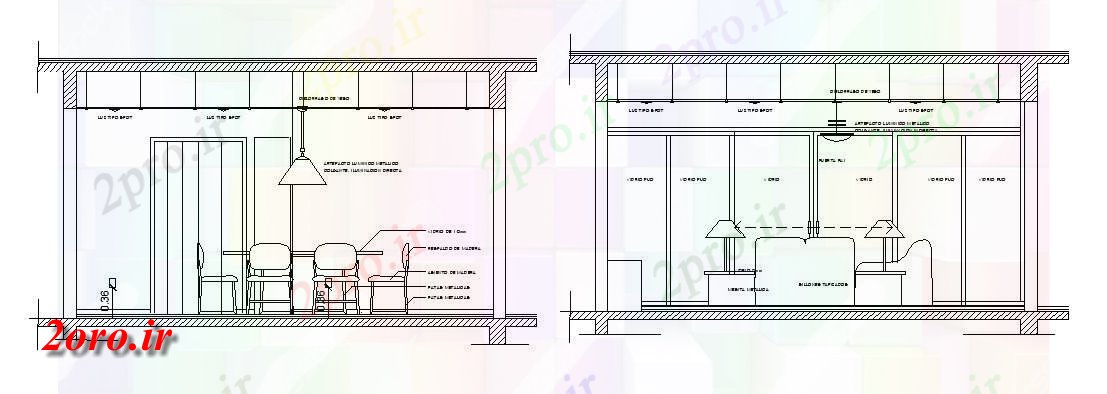 دانلود نقشه مسکونی  ، ویلایی ، آپارتمان   اتاق  طراحی (کد46664)