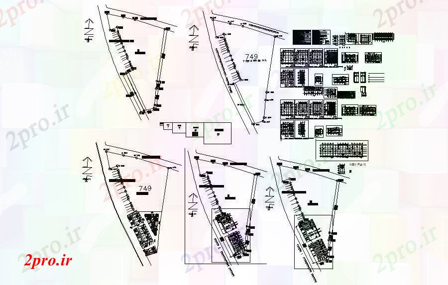 دانلود نقشه ساختمان اداری - تجاری - صنعتی  برنامه تئاتر  (کد46704)