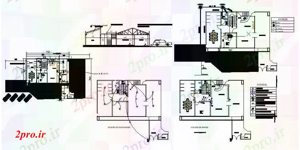 دانلود نقشه مسکونی  ، ویلایی ، آپارتمان   طراحی  ساختمان (کد46731)